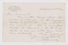 Letter, 10 October 1883