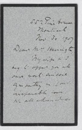 Letter, 30 November 1907