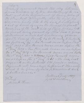 Copy of agreement, 3 July 1857