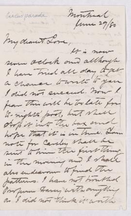 Letter, 29 June 1880