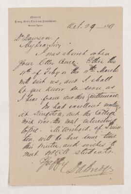 Letter, 29 October 1879