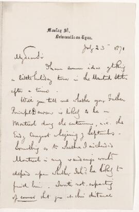 Letter, 23 July 1871