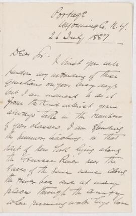 Letter, 26 July 1887