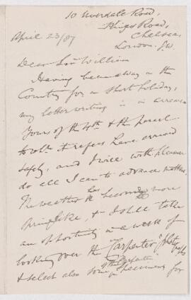Letter, 23 April 1887