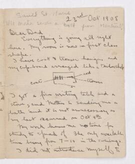 Letter, 23 October 1908