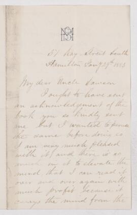 Letter, 29 January 1883
