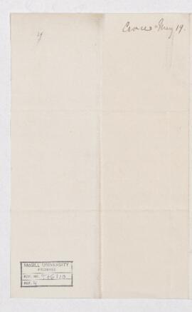 Letter, 19 May 1870