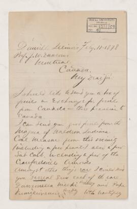 Letter, 11 February 1878