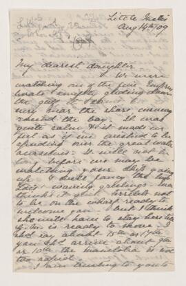 Letter, 14 August 1909