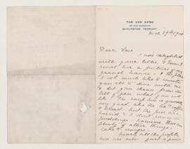 Letter, 29 March 1900