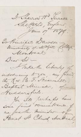 Letter, 17 June 1879