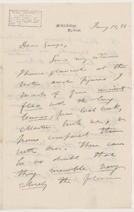 Letter, 12 January 1885