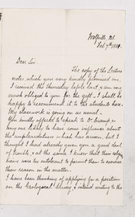 Letter, 7 February 1881