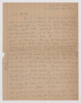 Letter, 31 August 1881
