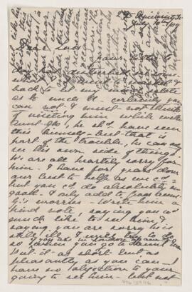 Letter, 10 July 1909