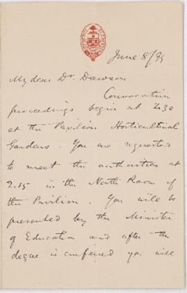 Letter, 8 June 1899