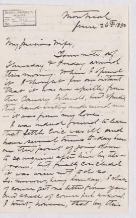Letter, 26 June 1880