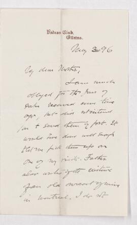 Letter, 3 May 1896
