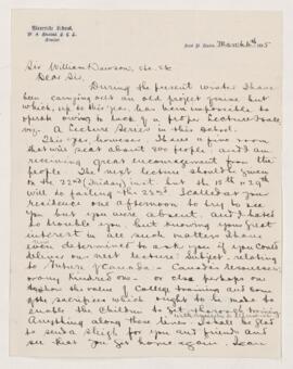 Letter, 4 March 1895