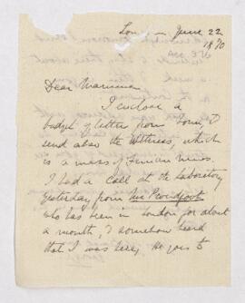 Letter, 22 June 1870