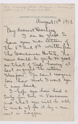 Letter, 17 August 1912