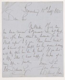 Letter, 15 July 1855
