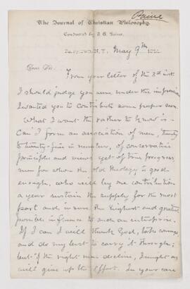 Letter, 9 May 1883