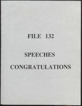 Speeches - Congratulations