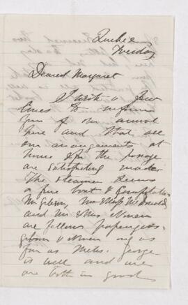 Letter from John William Dawson