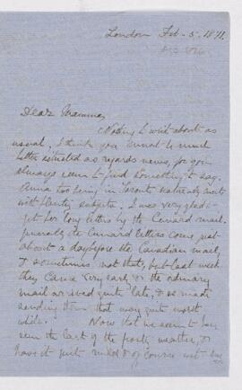 Letter, 5 February 1871