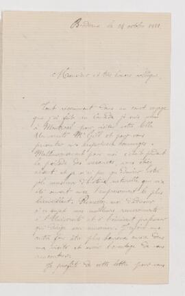 Letter, 14 October 1881