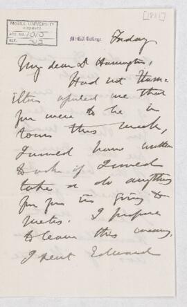 Letter, July 1881