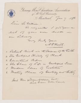 Letter, 7 January 1896