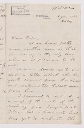 Letter, 9 August 1872