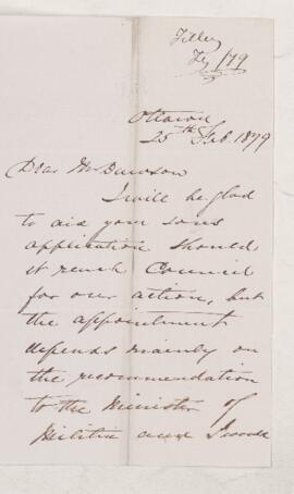 Letter, 25 February 1879