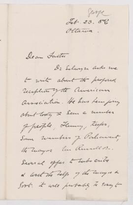 Letter, 23 February 1882