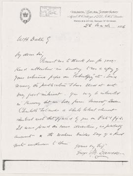 Copy of letter, 22 March 1886