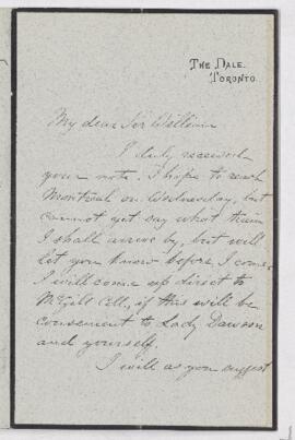 Letter,  March 1888