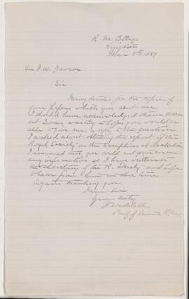 Letter, 8 March 1889