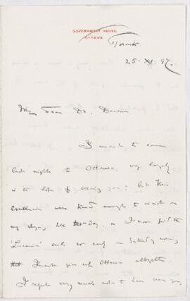 Letter, 25 November 1897