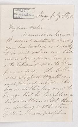 Letter, 9 July 1872