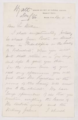 Letter, 21 December 1886