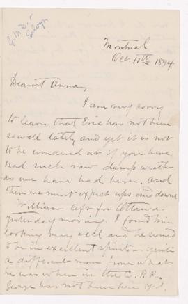 Letter, 11 October 1894