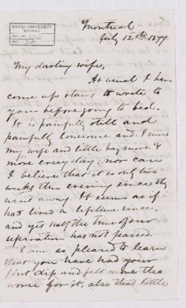 Letter, 12 July 1877
