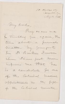 Letter, 11 August 1886