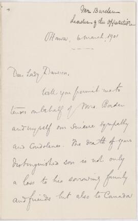 Letter, 6 March 1901