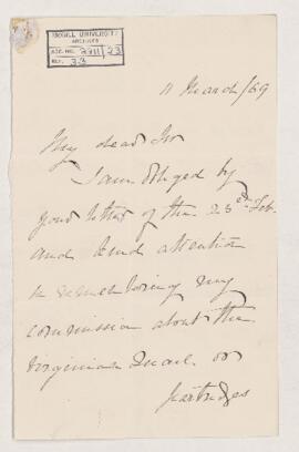 Letter, 11 March 1869