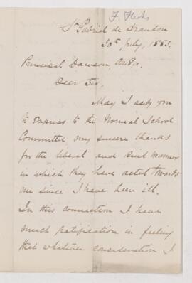 Letter, 30 July 1883