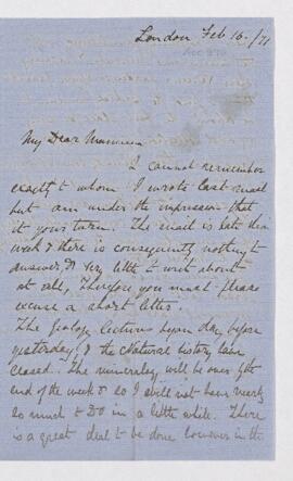 Letter, 16 February 1871