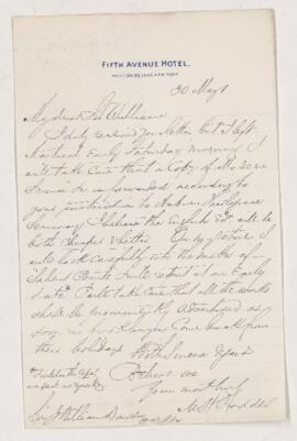 Letter, 30 May 1899